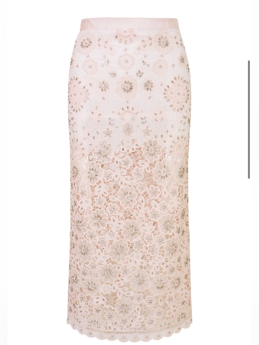 LoveShackFancy Reeves Embroidered Skirt